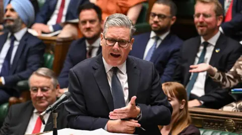 Prime Minister Sir Keir Starmer speaks in the House of Commons.